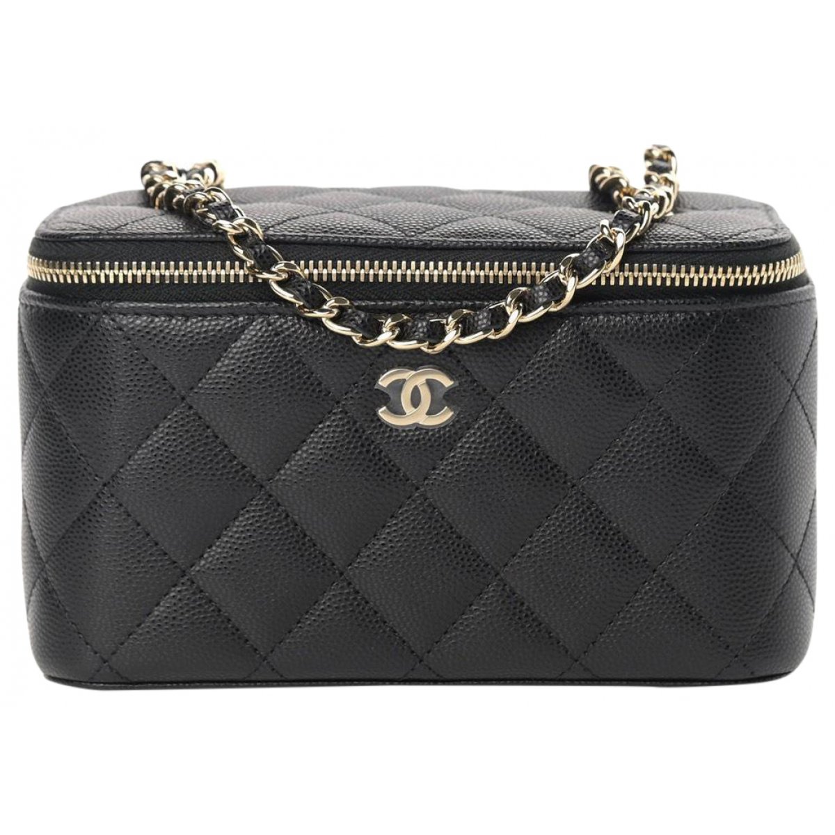 Vanity leather handbag