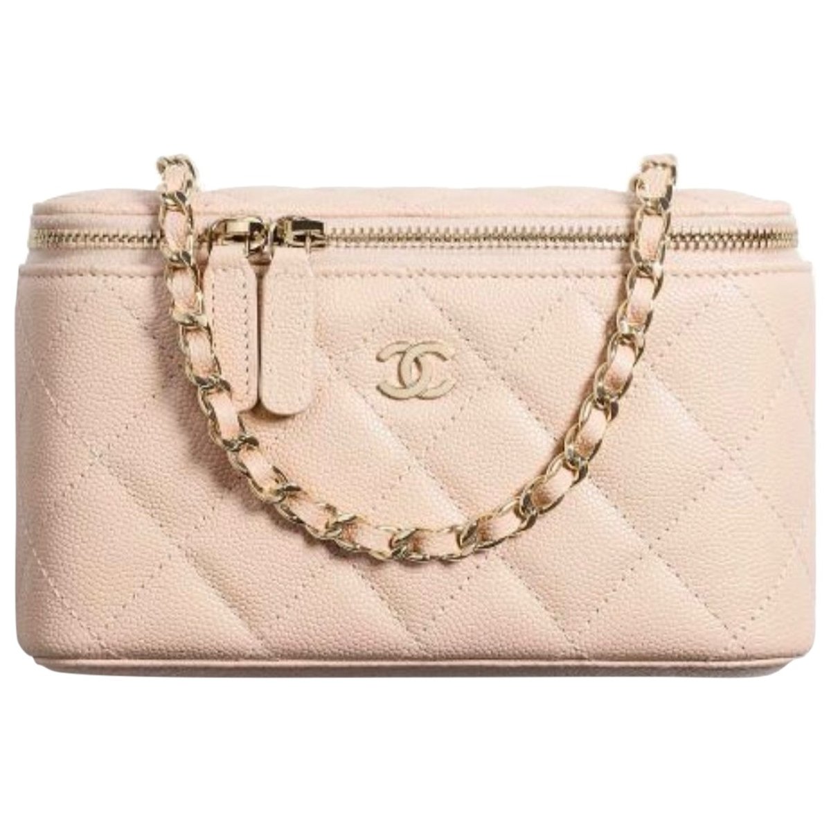 Vanity leather handbag