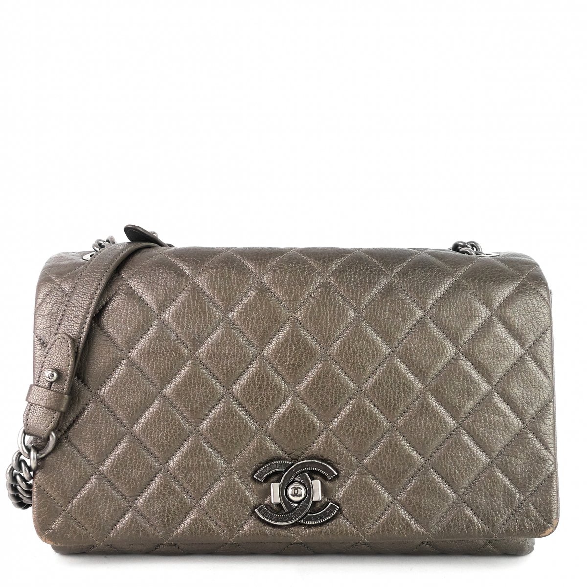 Trendy CC Flap leather handbag