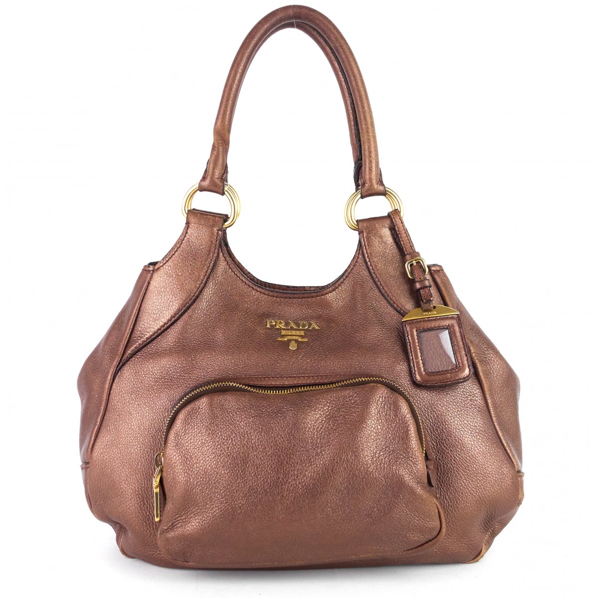 Cargo leather handbag