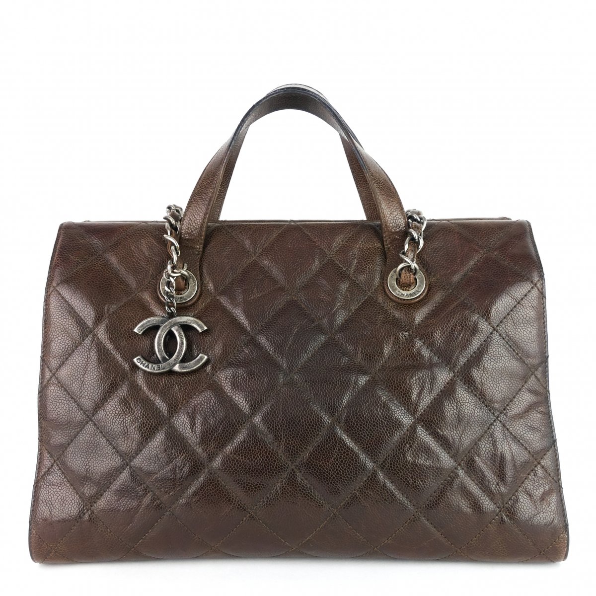 Grand shopping leather tote