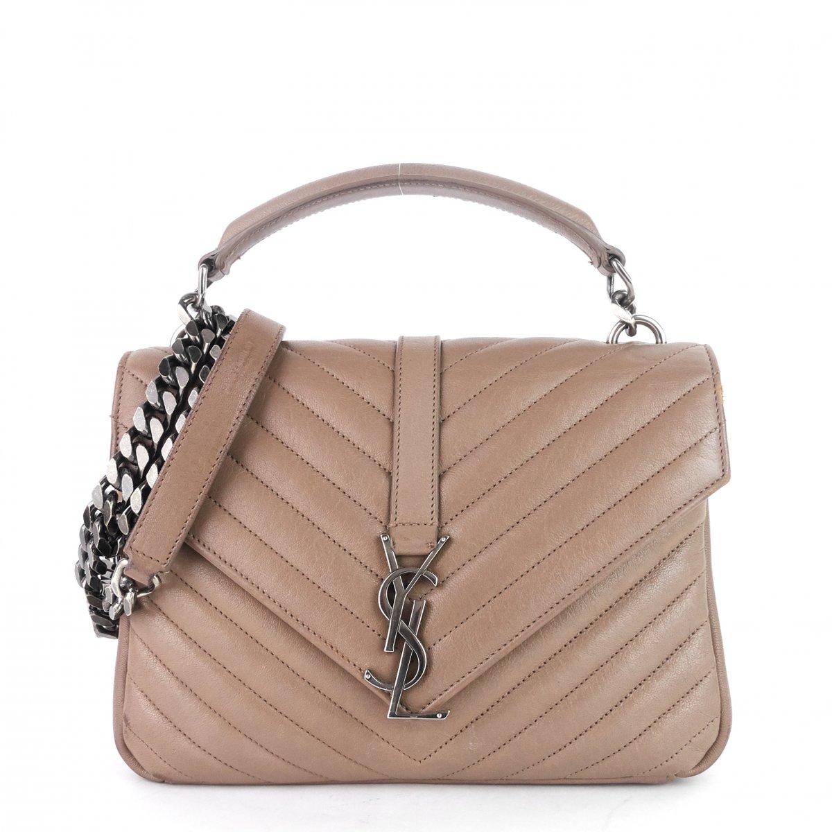 Collége monogramme leather handbag