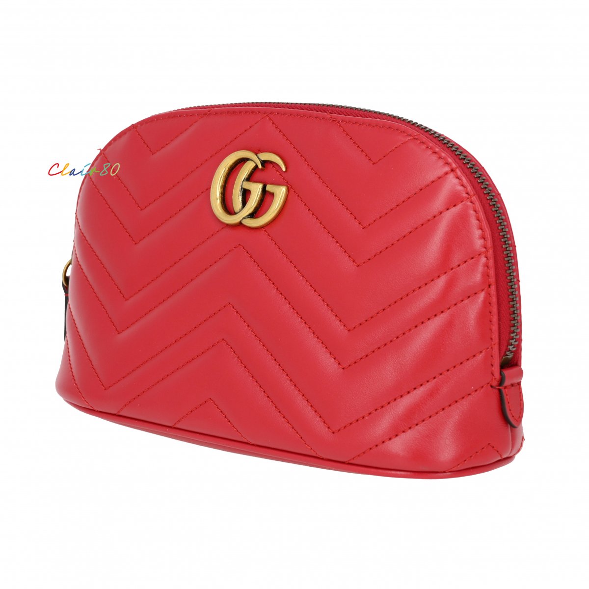 Ophidia Dome leather clutch bag