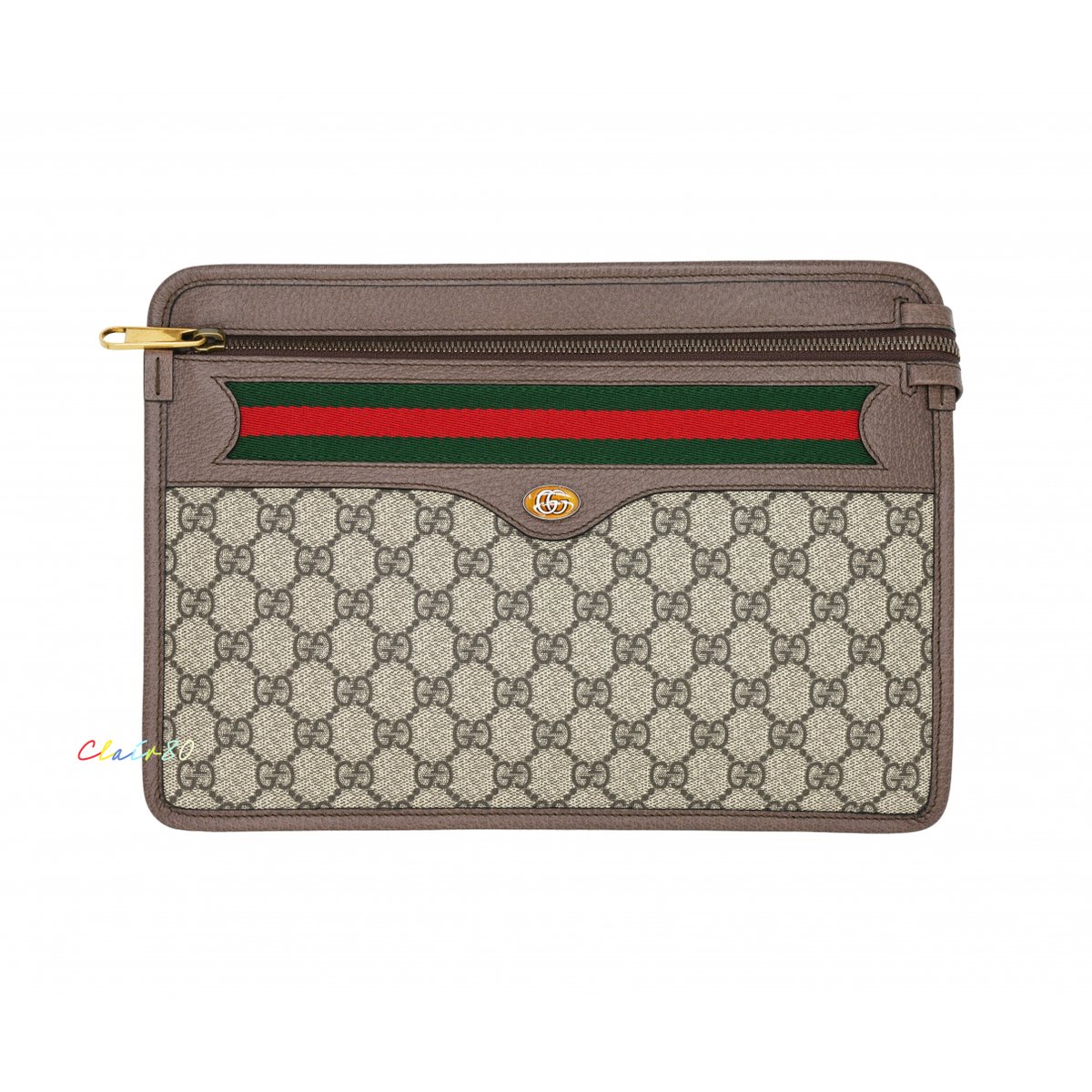 Ophidia cloth clutch bag