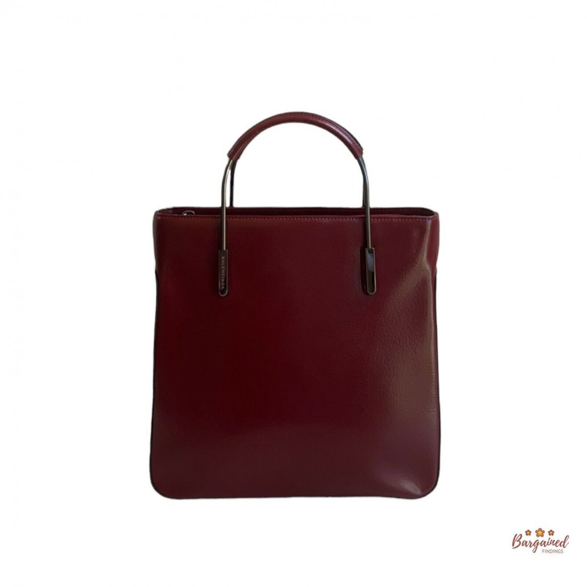 Plastic bag shooper leather handbag
