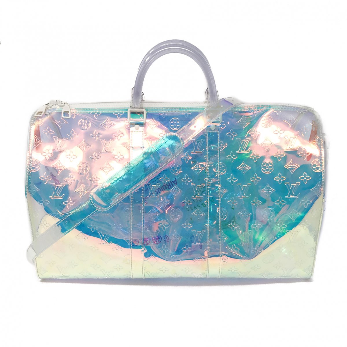 Keepall patent leather travel bag