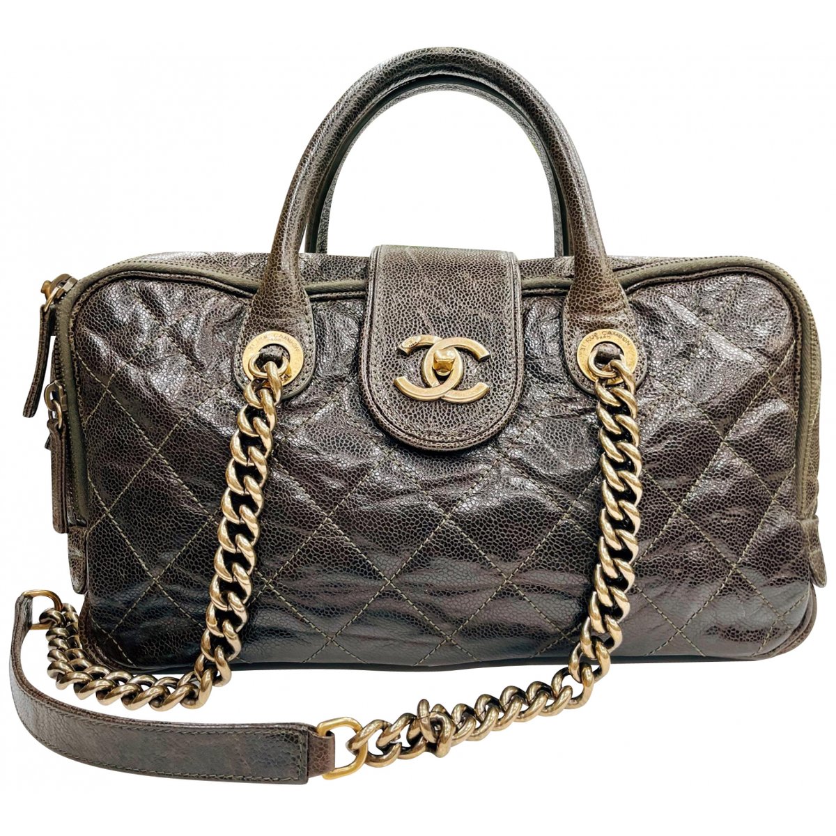 Bowling Bag leather handbag
