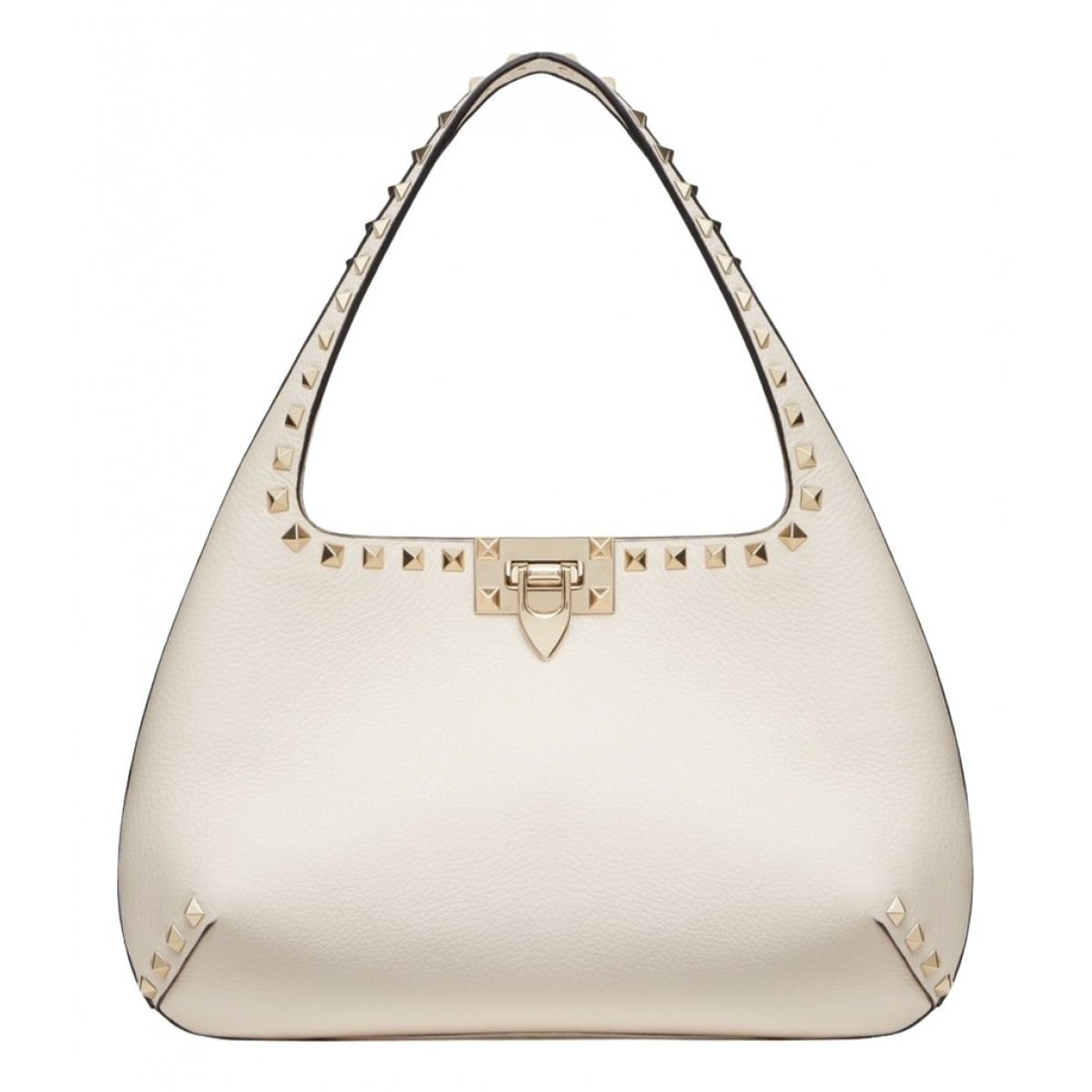Rockstud Hobo leather handbag