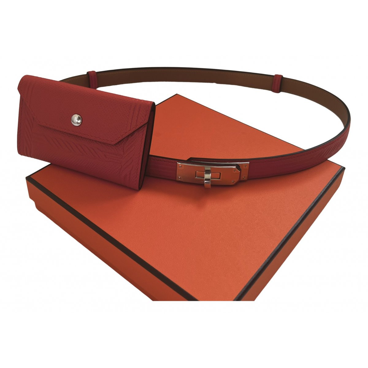 Kelly Pocket leather belt
