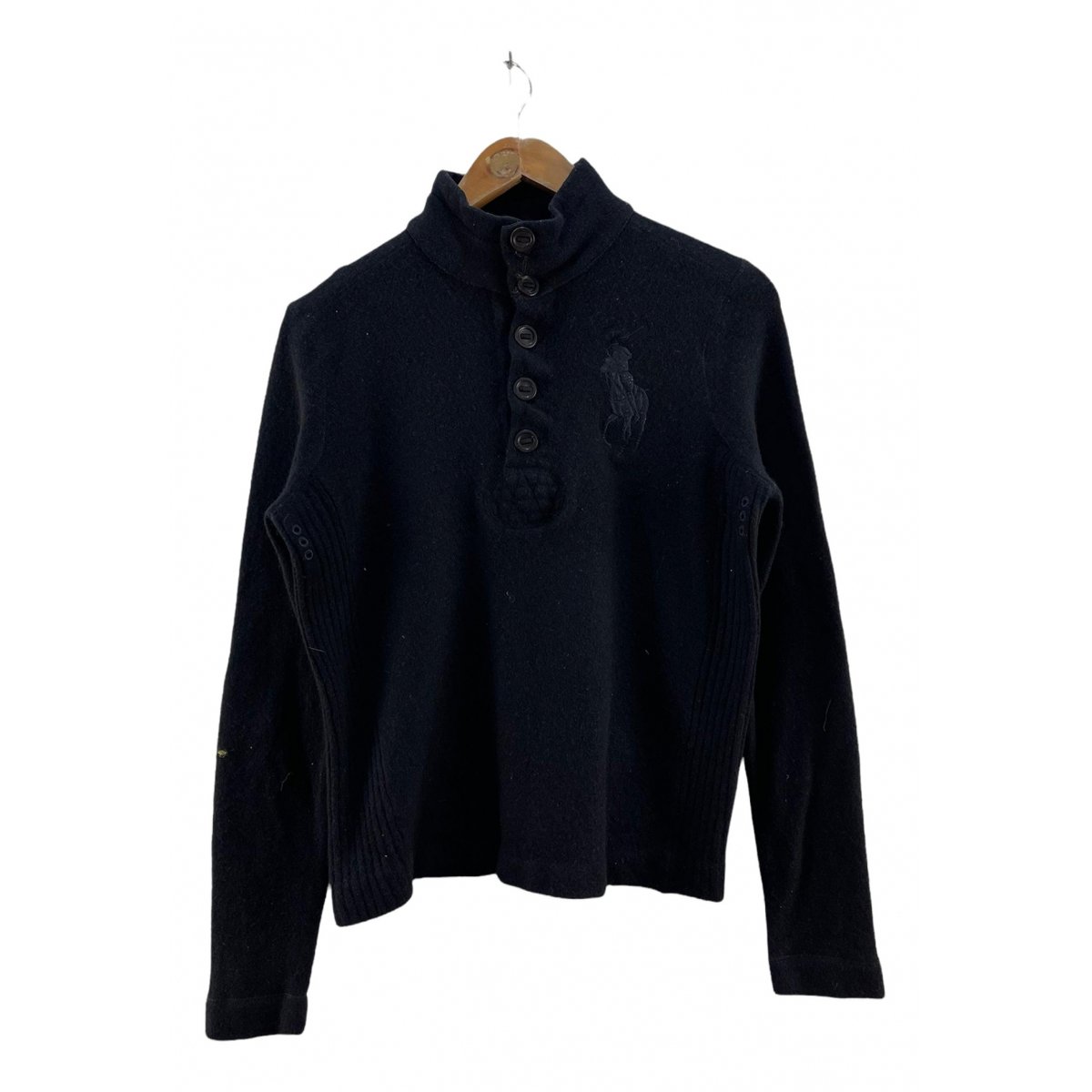 Polo cintré manches longues wool knitwear