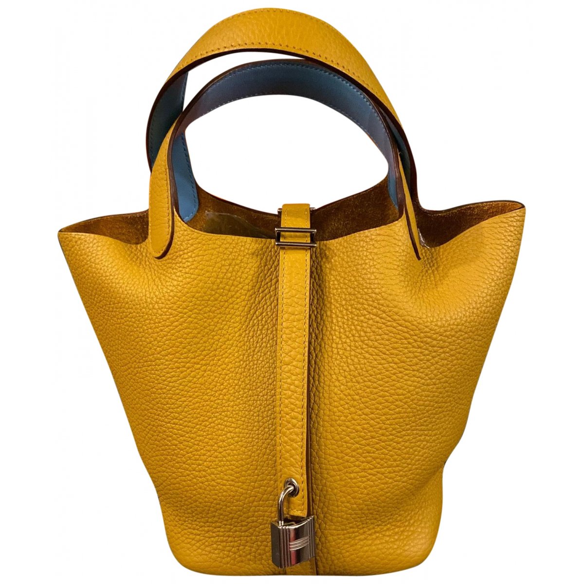Picotin leather tote