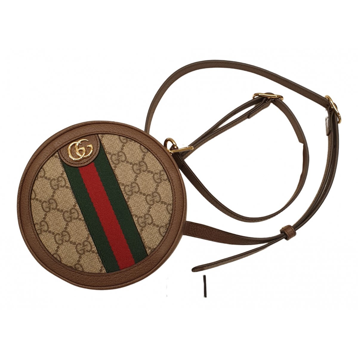 Ophidia Round leather backpack