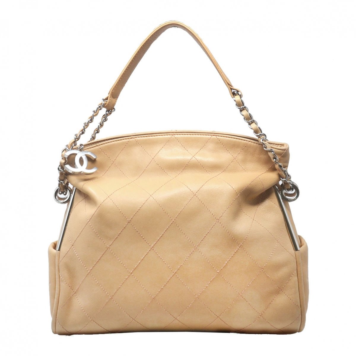 Vintage CC Chain leather tote