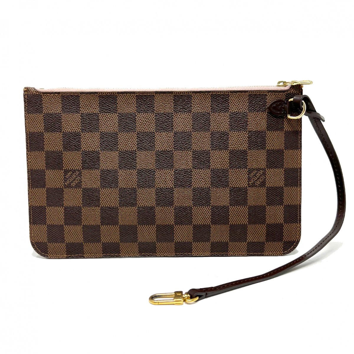 Double zip cloth clutch bag