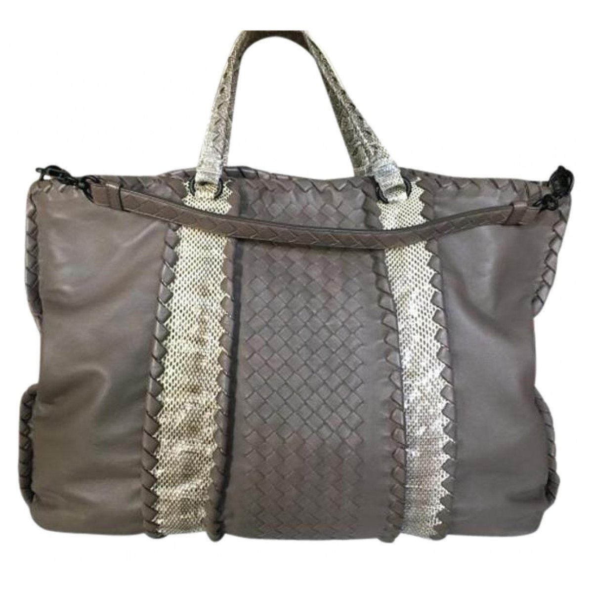 Point leather handbag