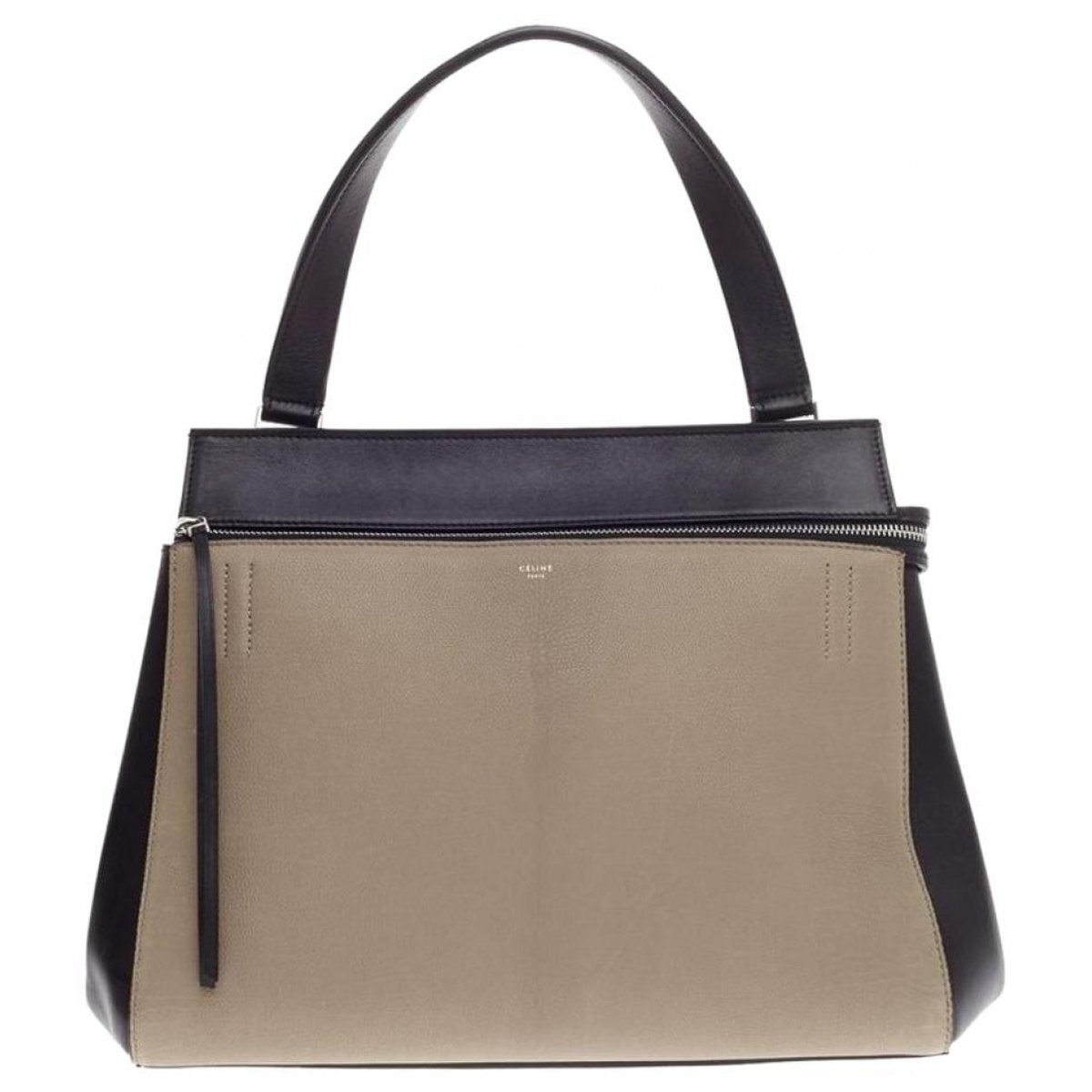 Edge leather handbag
