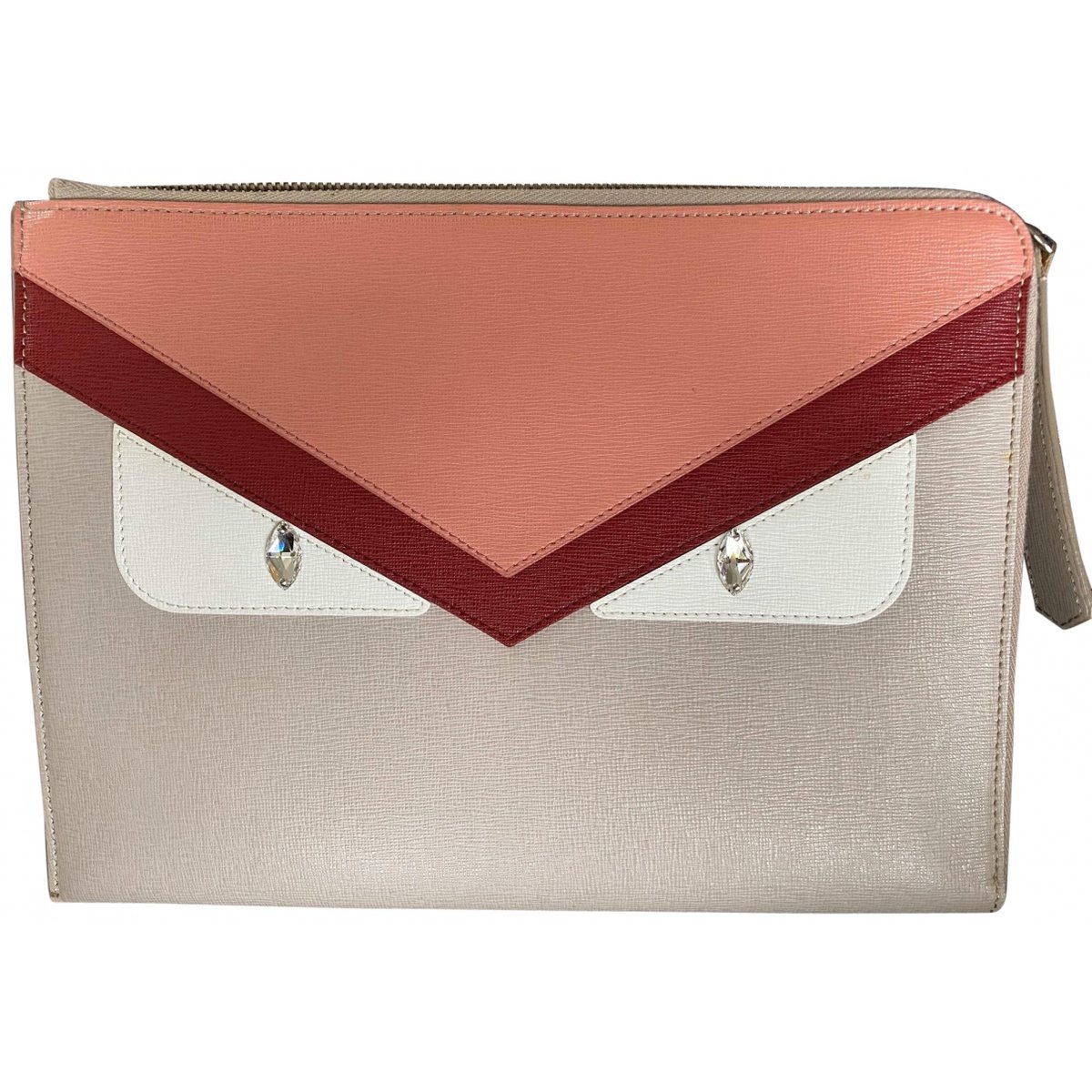 Wallet On Chain leather clutch bag