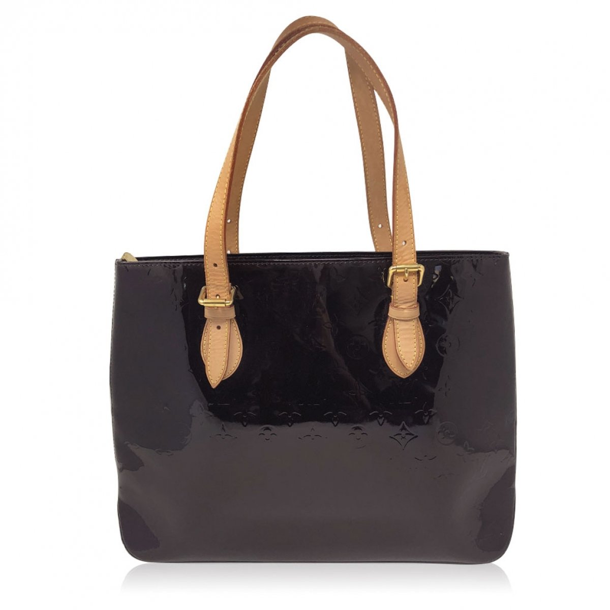 Houston patent leather handbag