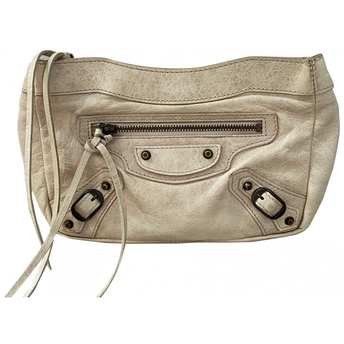City Clip leather clutch bag