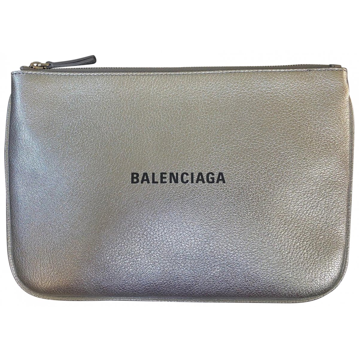 Triangle leather clutch bag