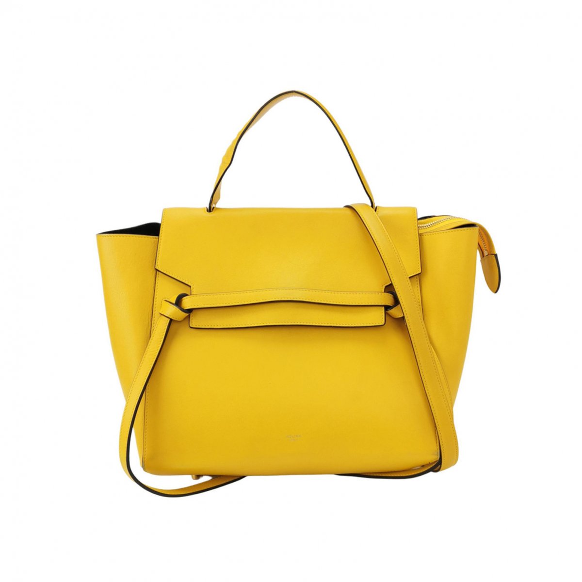 Belt leather handbag