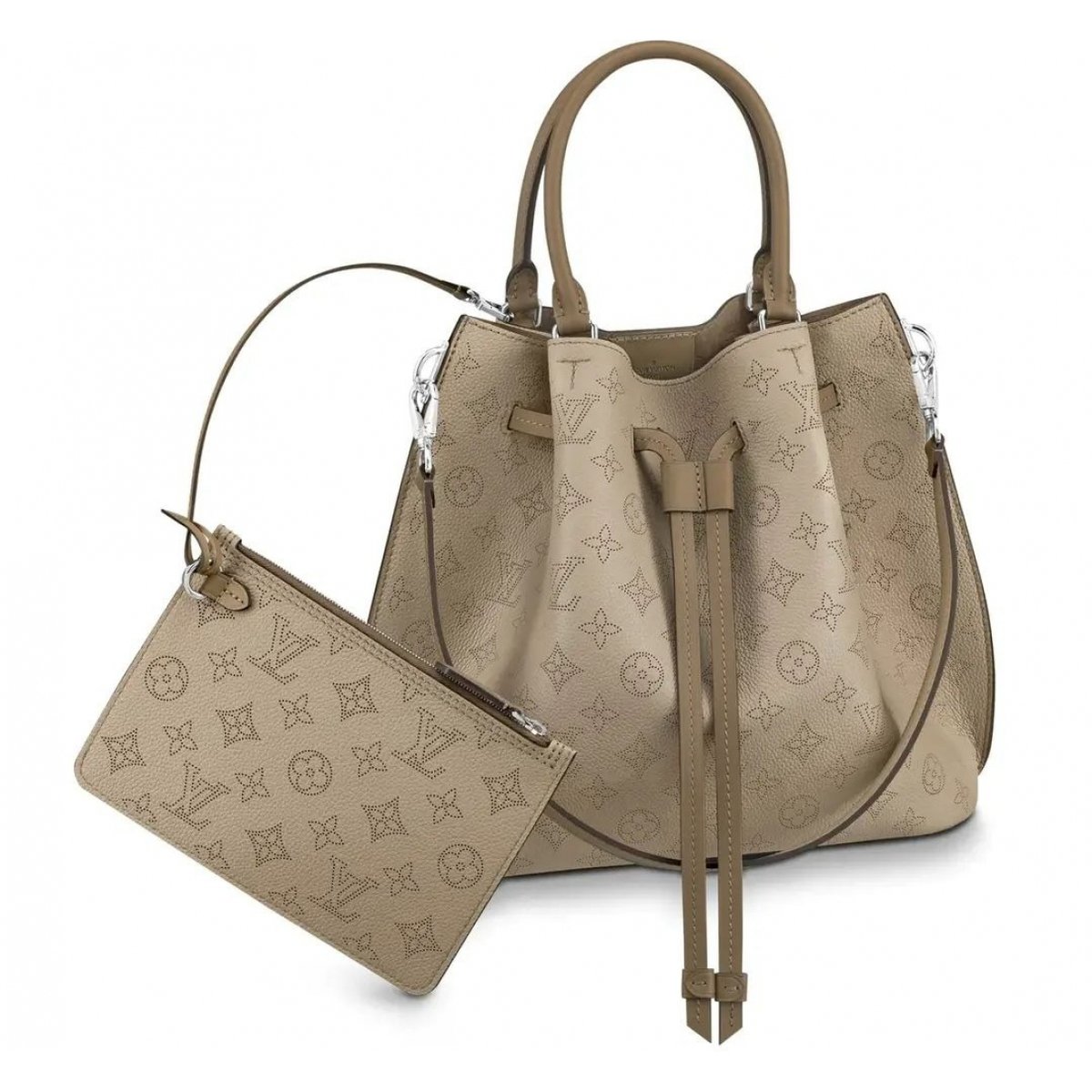 Keepall leather travel bag