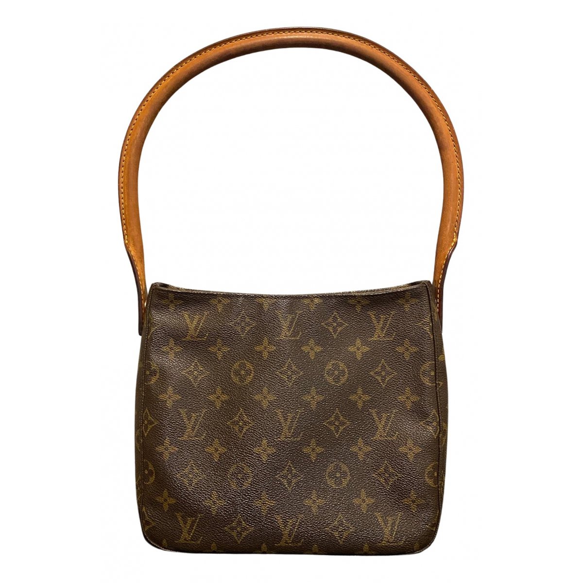 Looping leather handbag