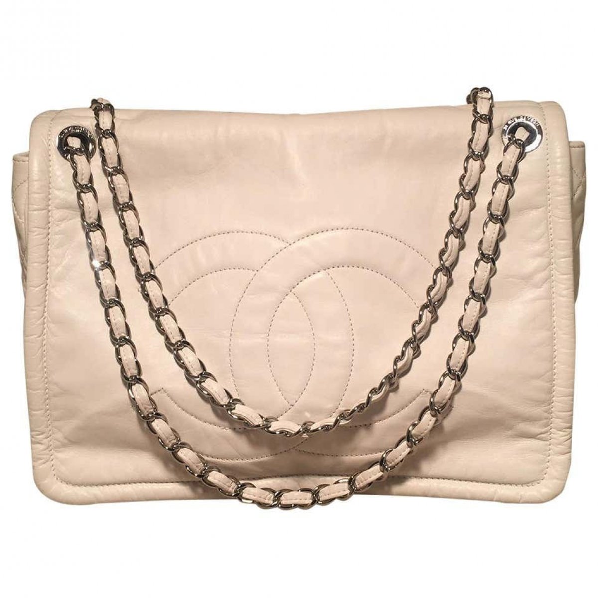 Vintage CC Chain leather tote