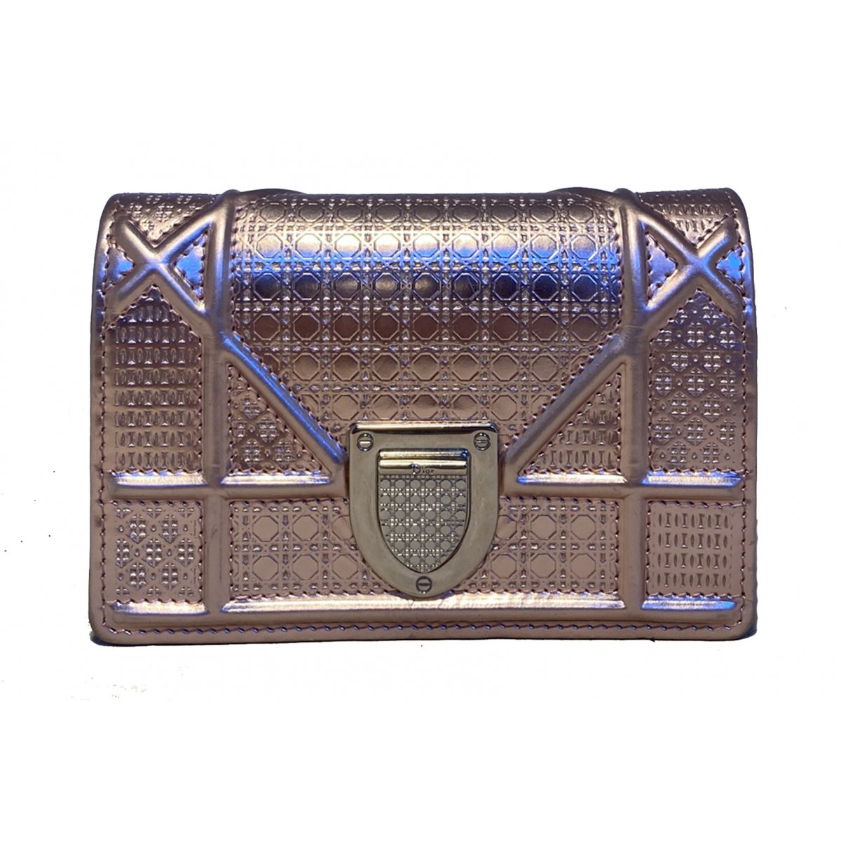 Wallet On Chain Diorama leather crossbody bag