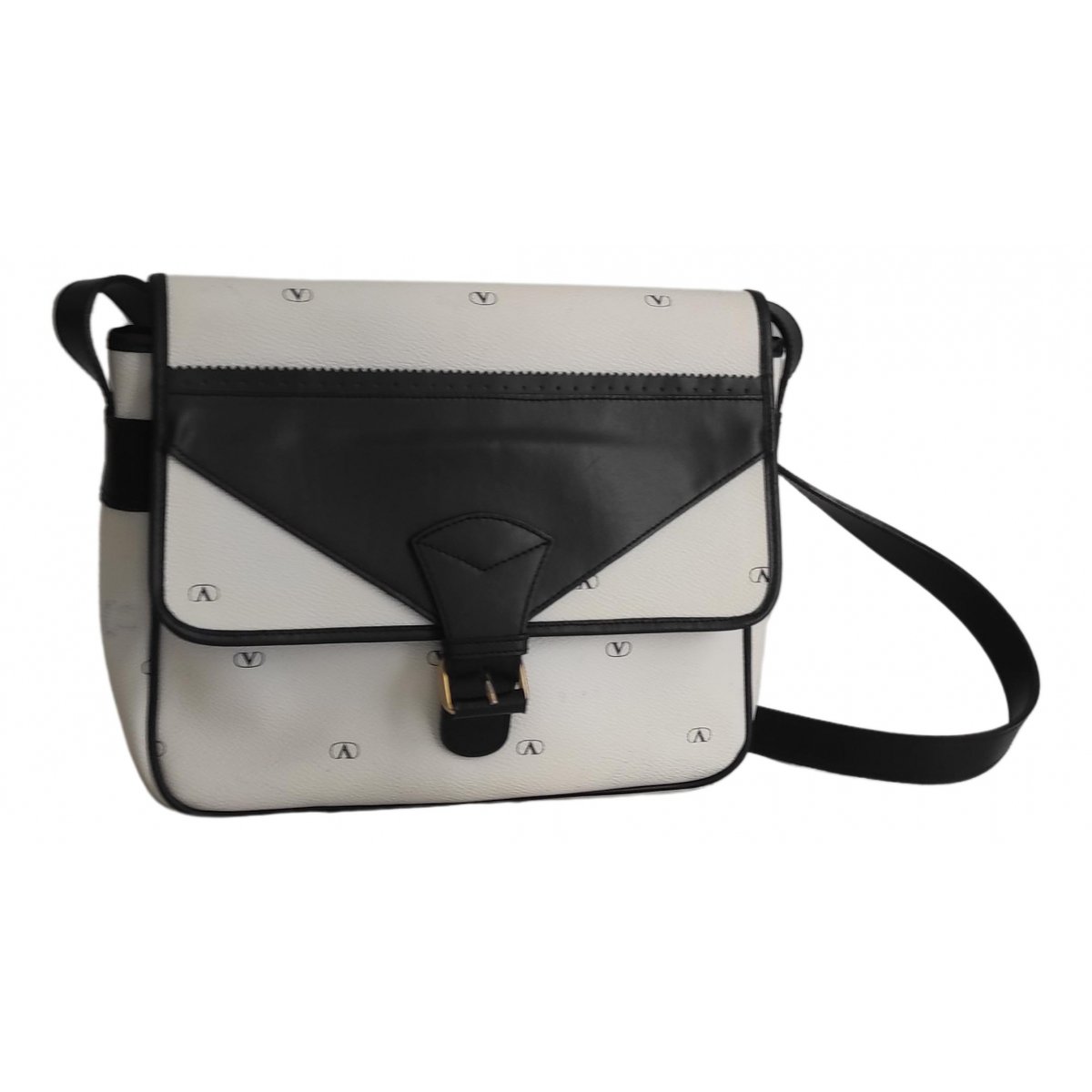 Go logo leather crossbody bag