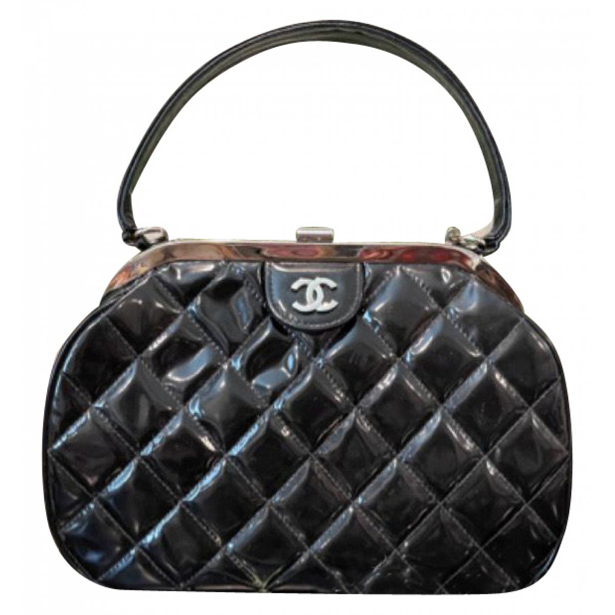 Bowling Bag patent leather handbag