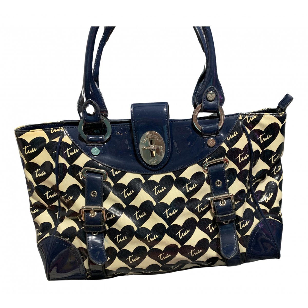 Patent leather handbag