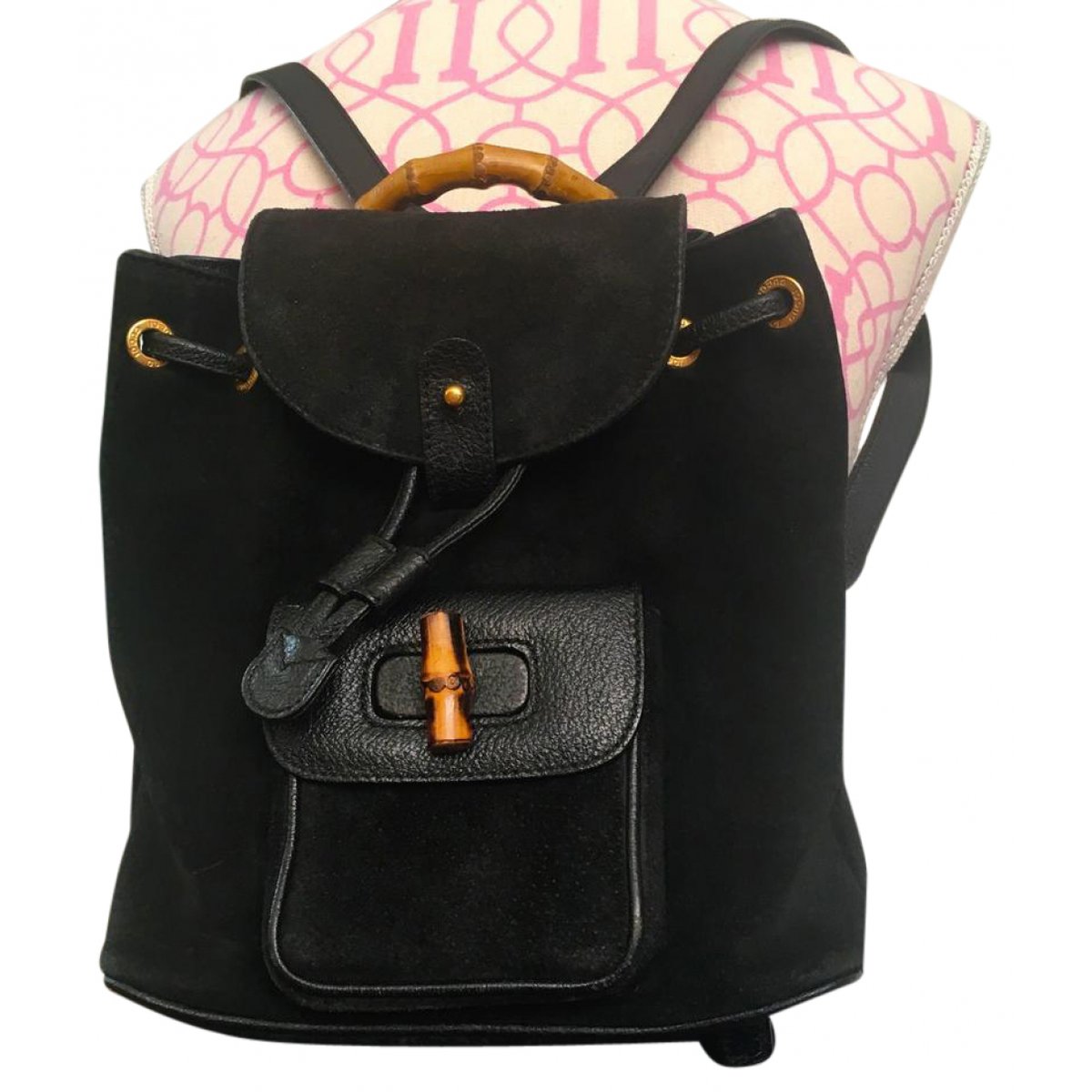 Bamboo Tassel Oval backpack