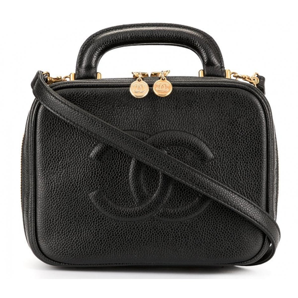 Vanity leather handbag