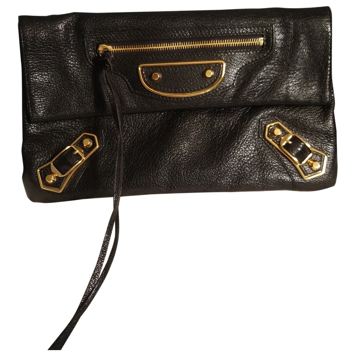 City Clip leather clutch bag