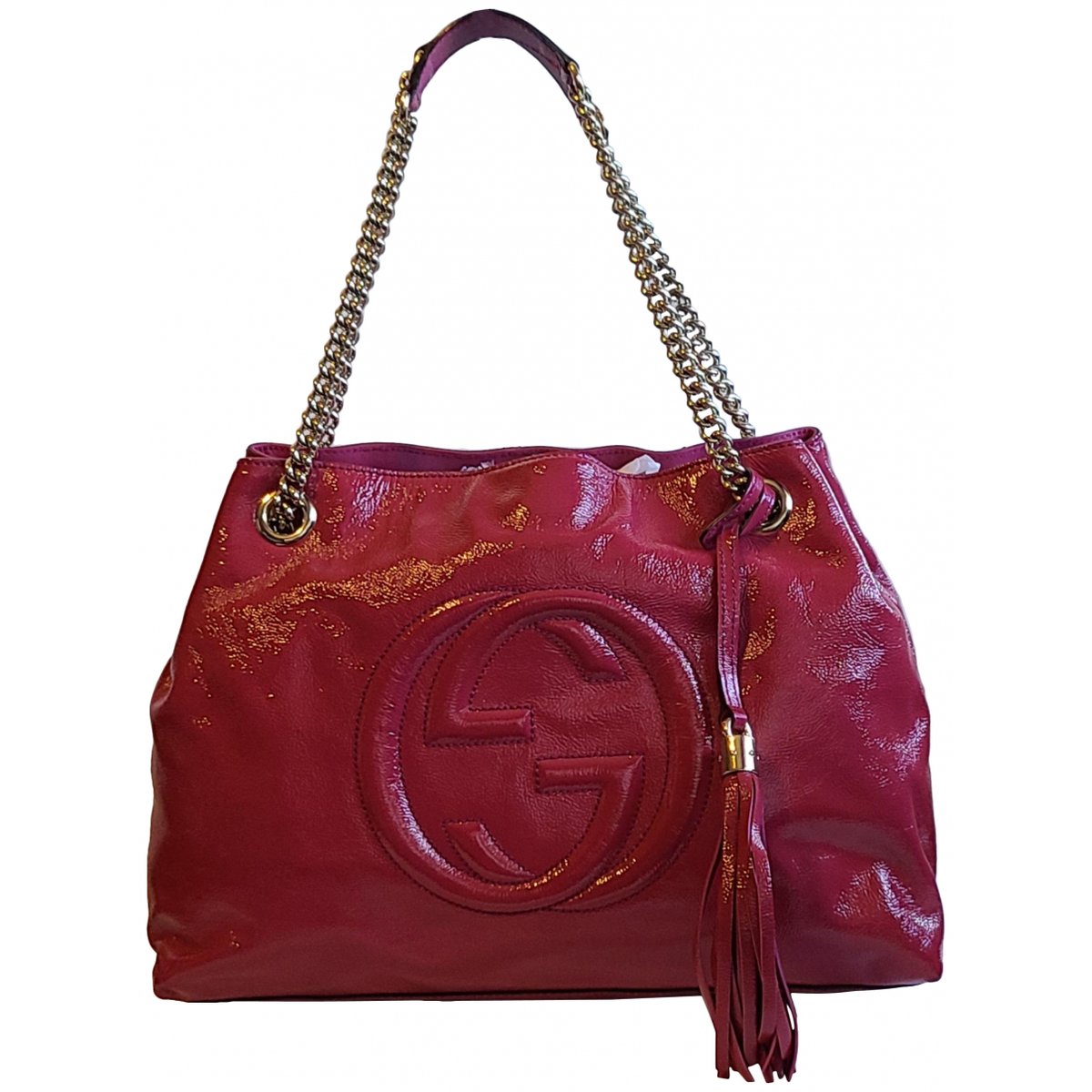 Soho Chain patent leather crossbody bag