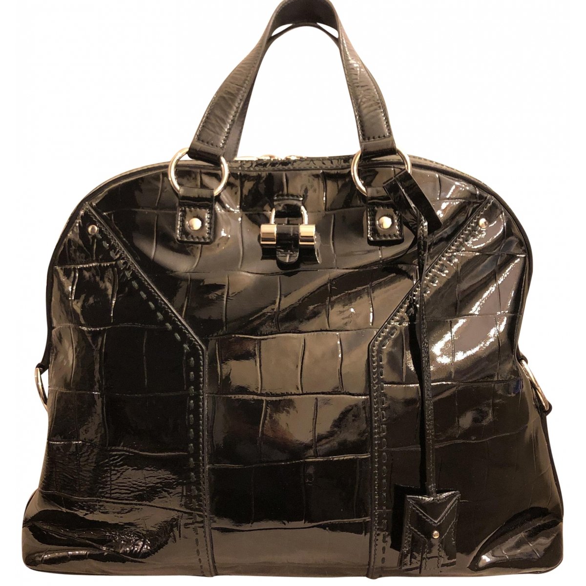 Muse II patent leather handbag