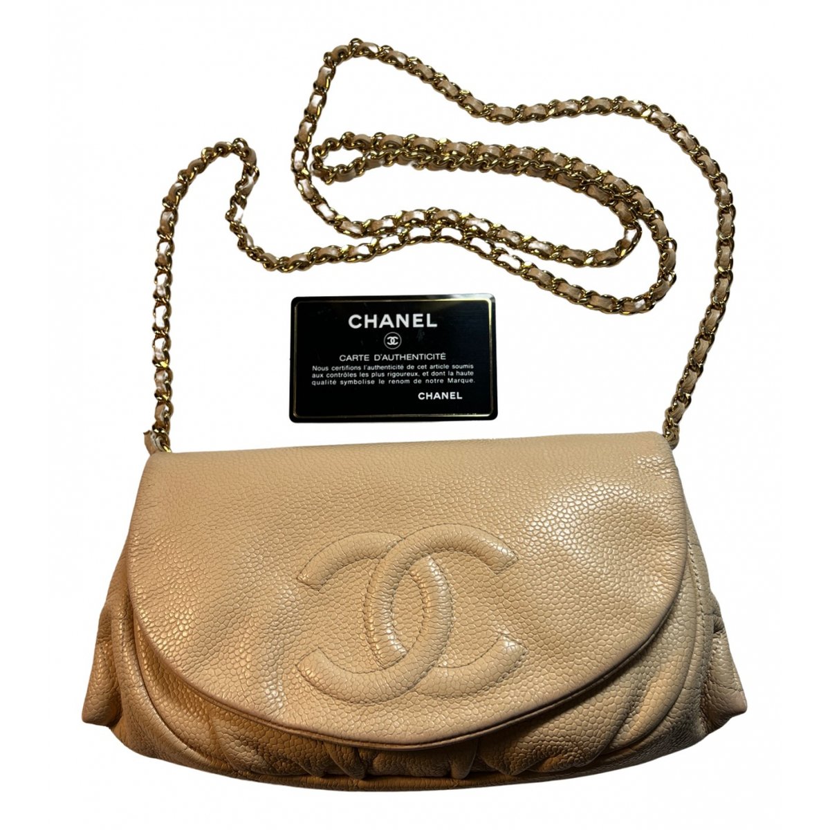Wallet On Chain Double C leather handbag