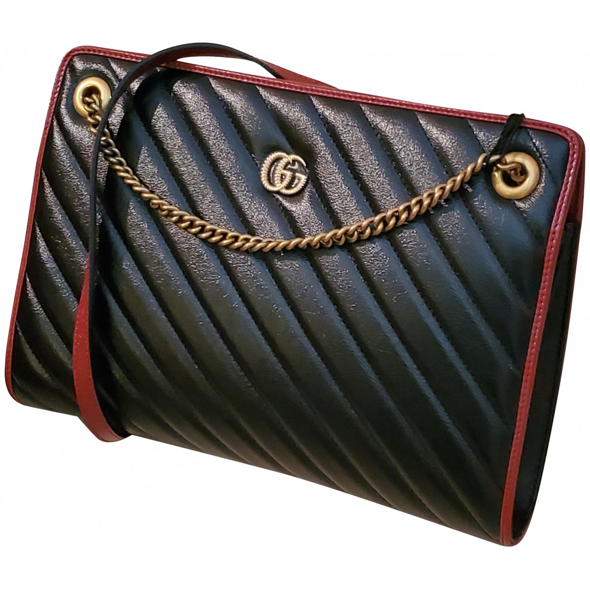 GG Marmont Chain cloth tote