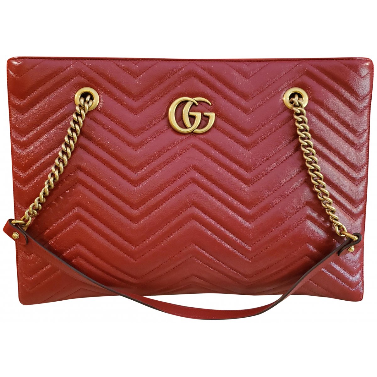 GG Marmont Chain leather tote