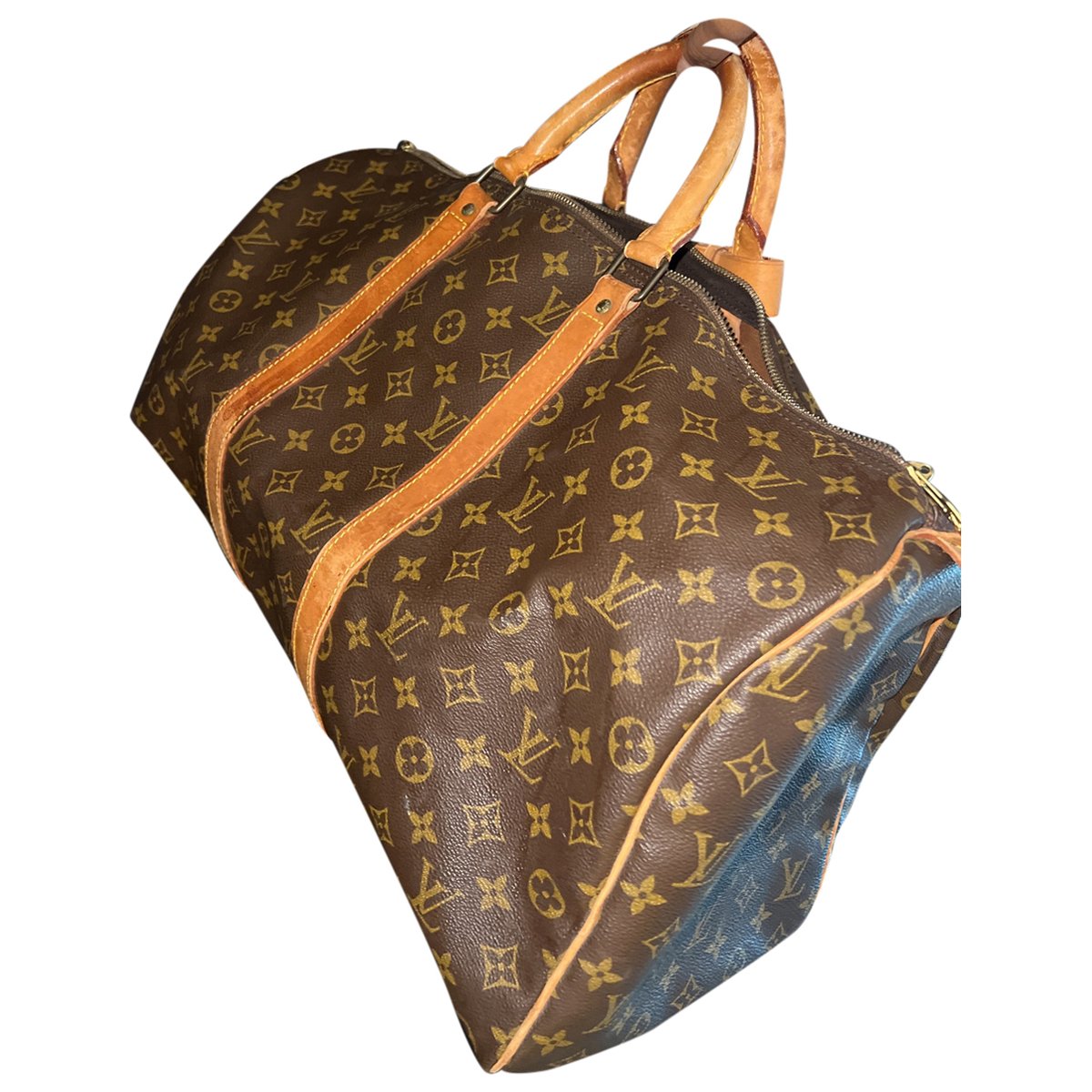 Artsy leather travel bag