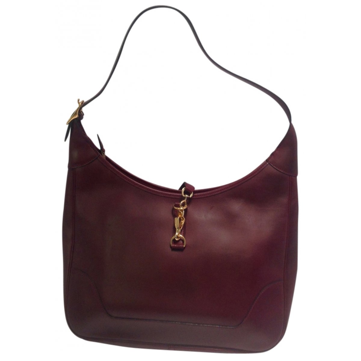 Trim leather handbag