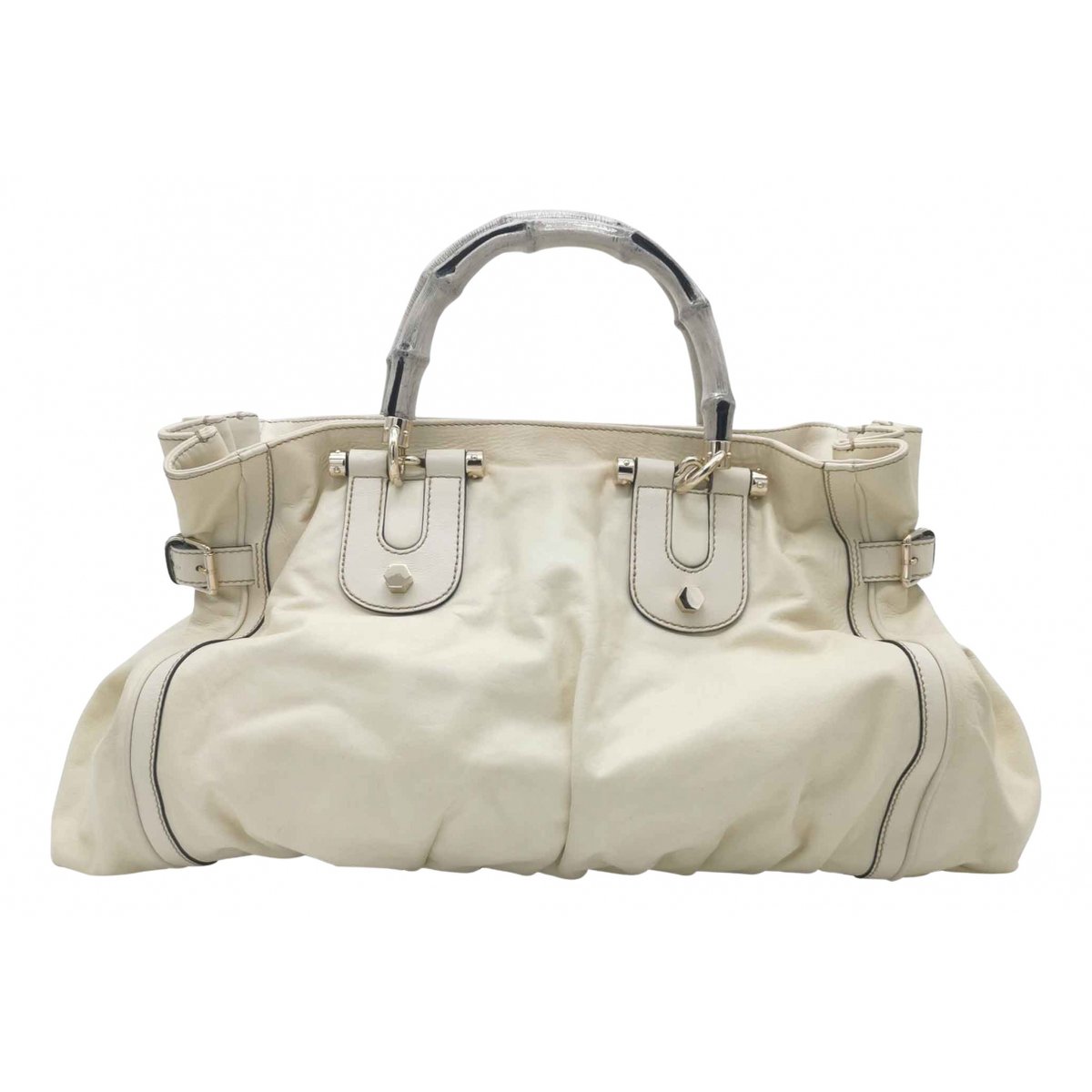 Bamboo leather handbag