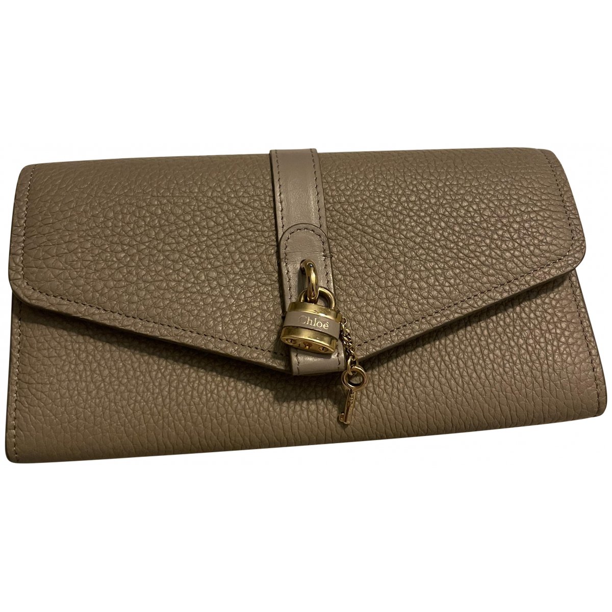 Aby leather clutch bag