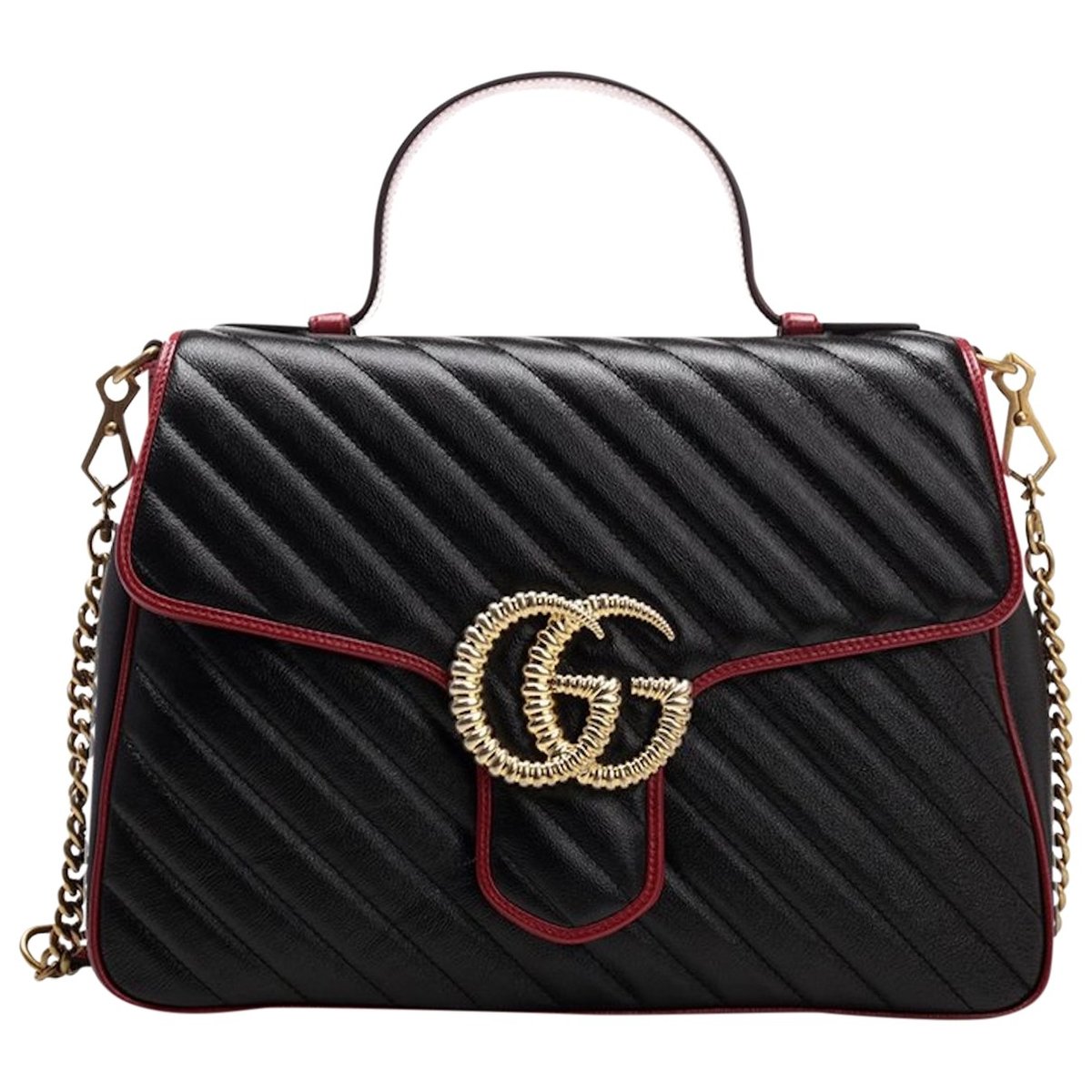 GG Marmont Flap leather handbag