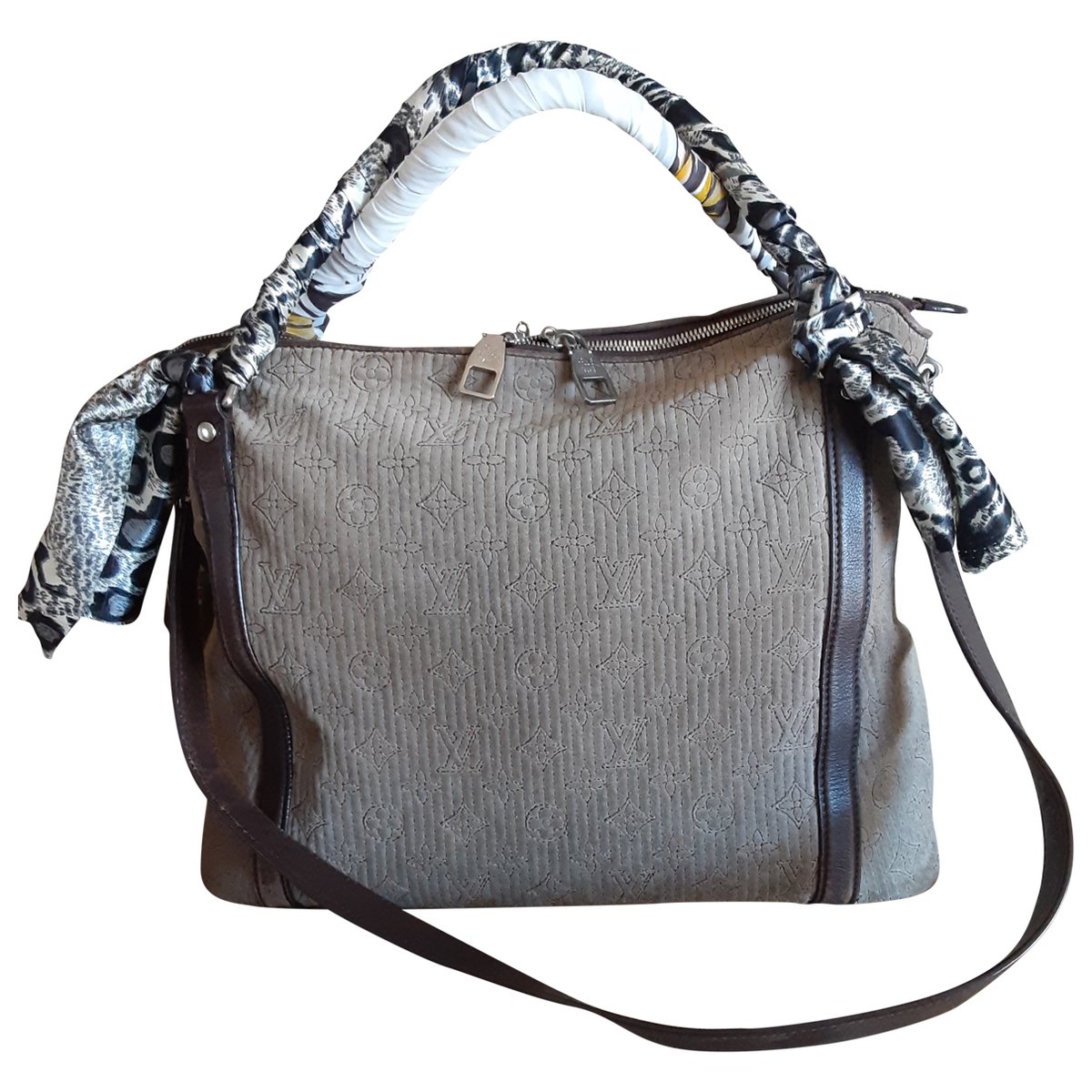 Artsy leather handbag