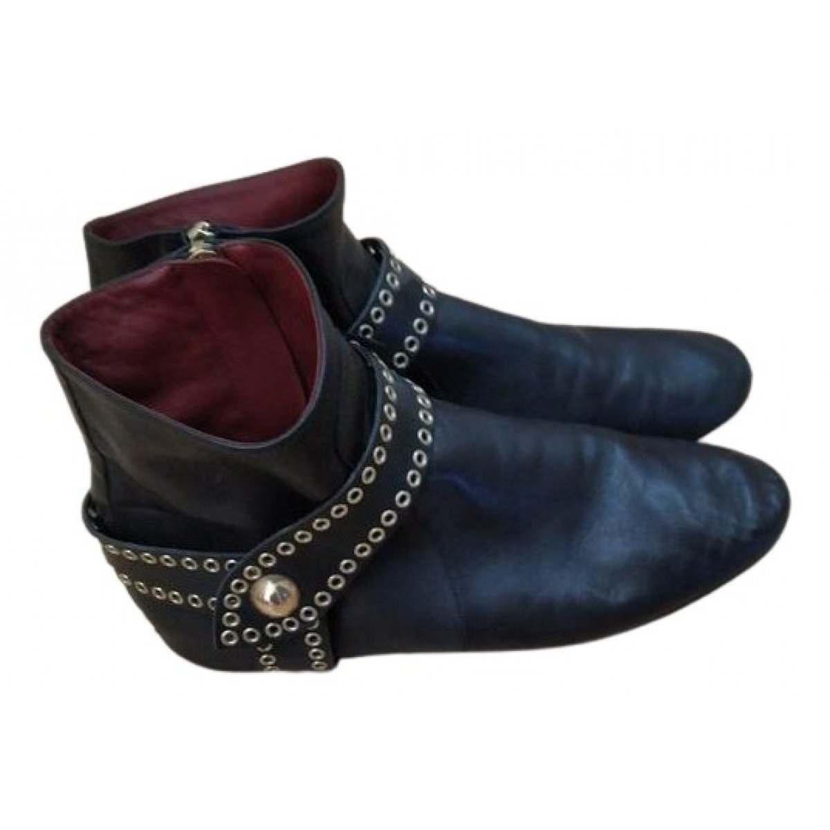 Gaucho leather ankle boots