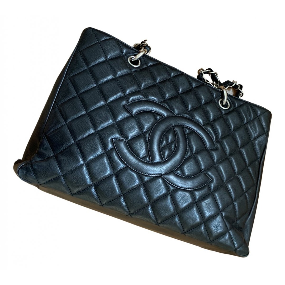 Grand shopping leather tote