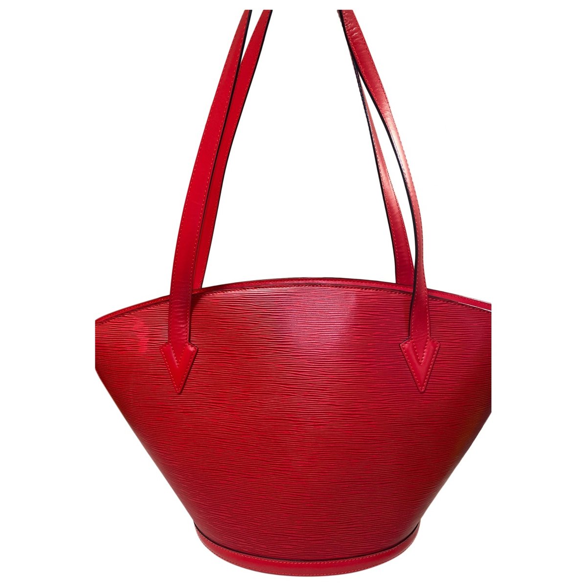 Shopping leather handbag
