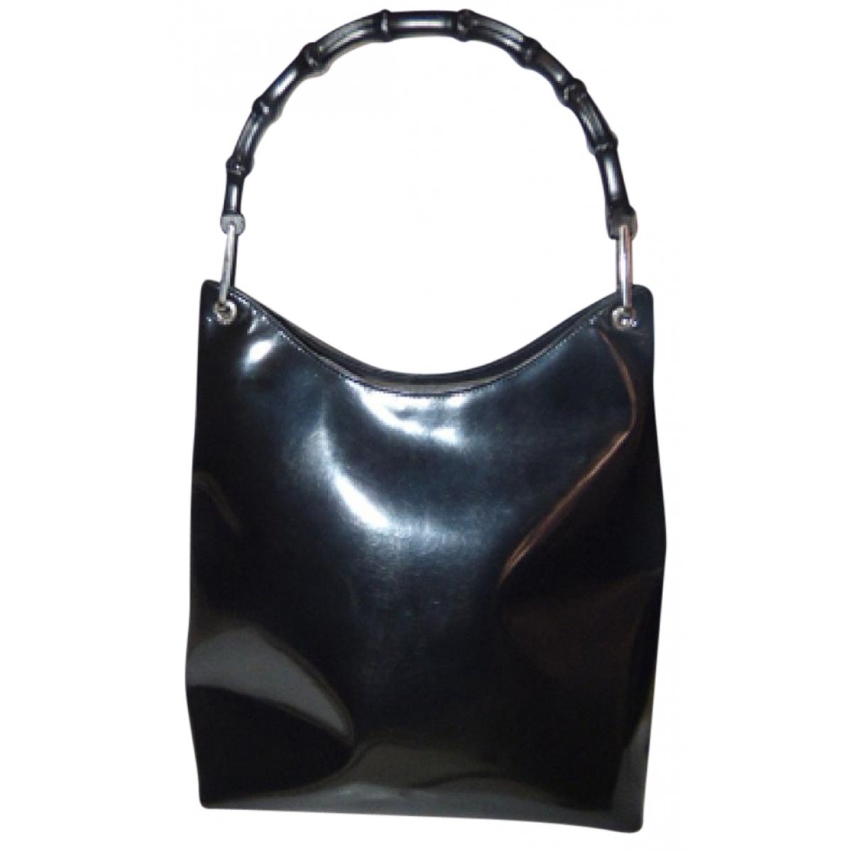 Bamboo Top Handle leather handbag